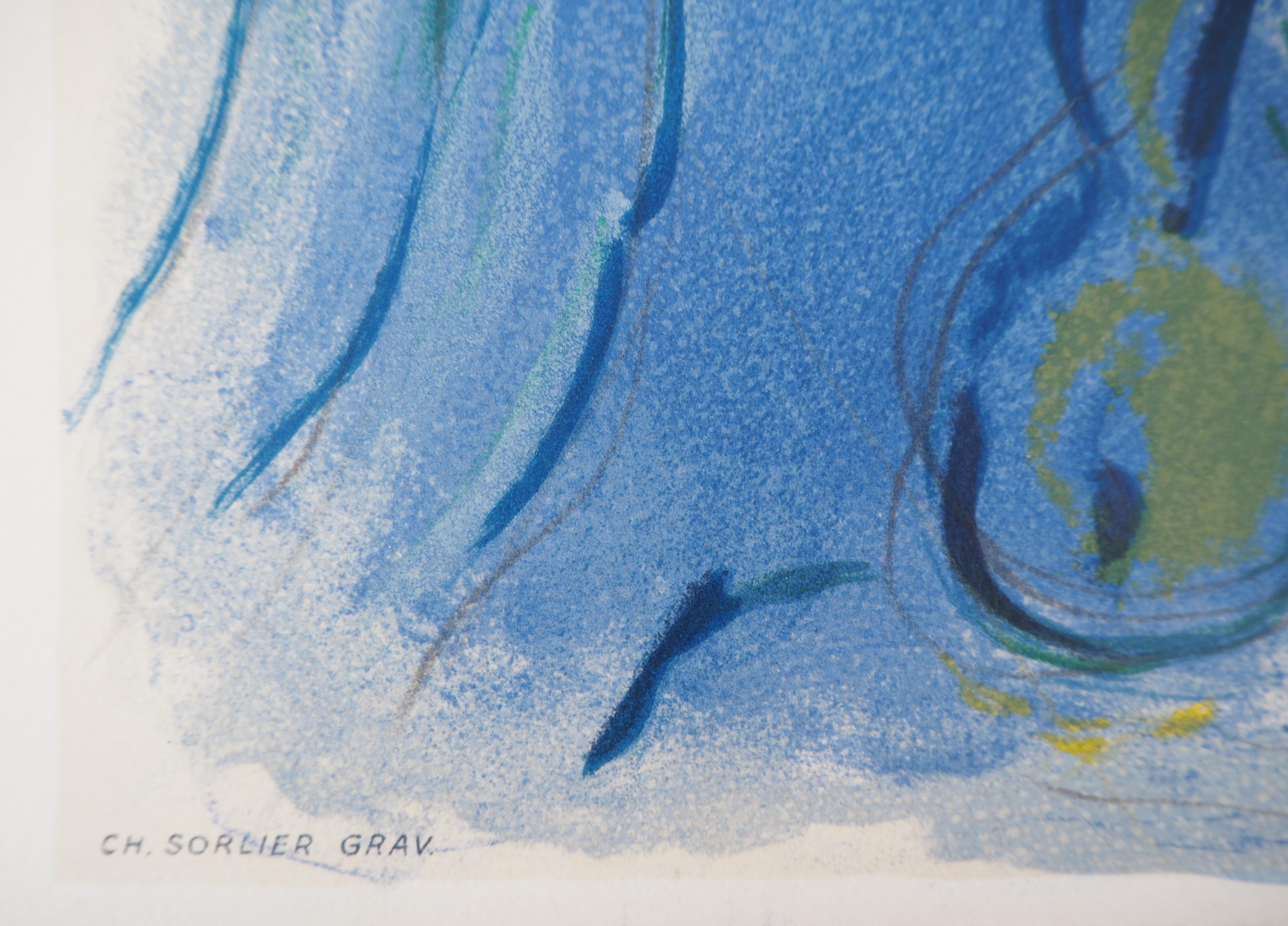 Musik Engel – Steinlithographie – Catalog Raisonne: Mourlot #CS25 3
