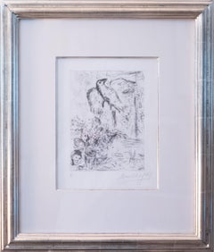 Nature Morte au Grand Oiseau, Modern Etching by Marc Chagall