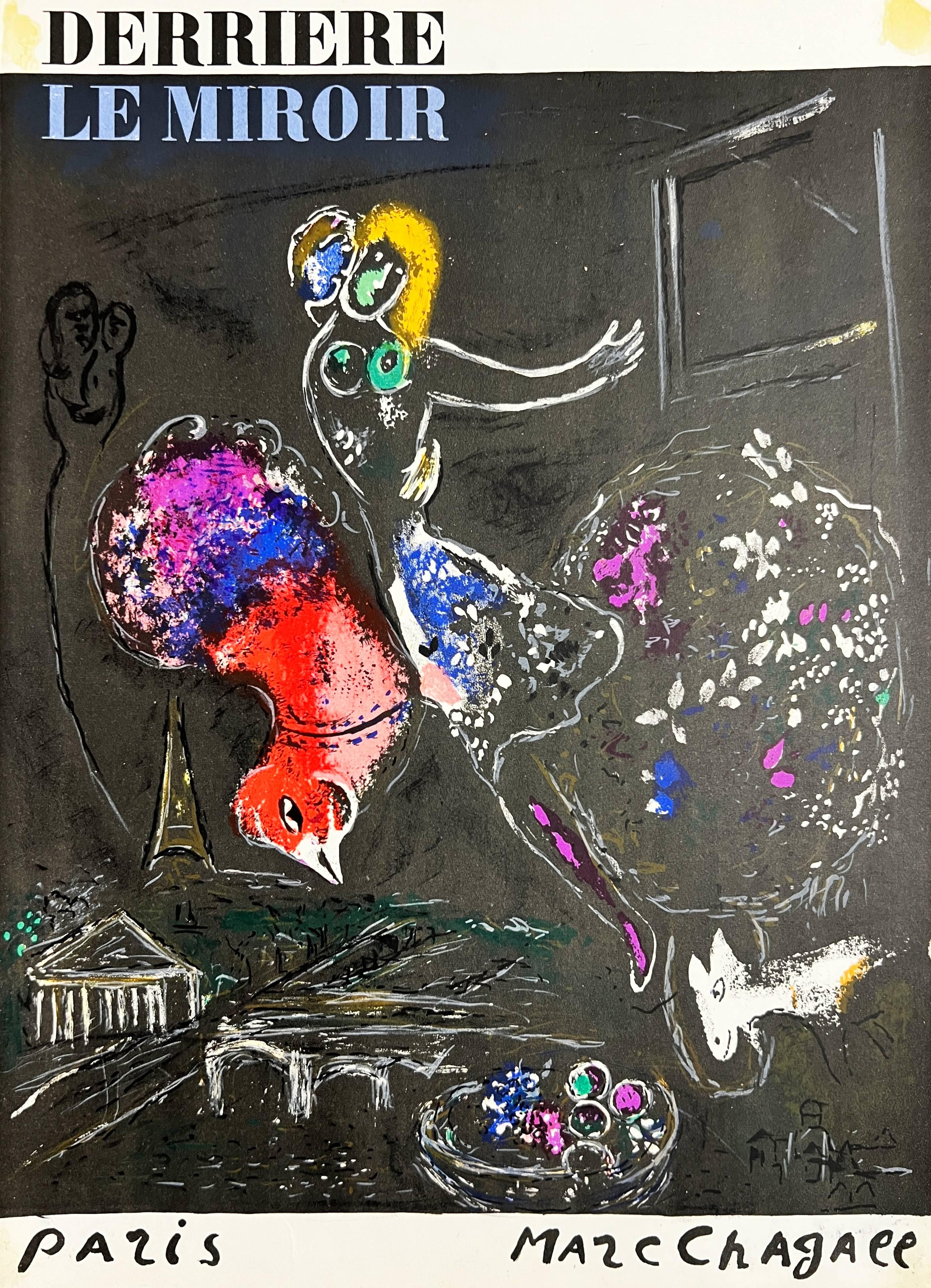 Marc Chagall Figurative Print - Night in Paris