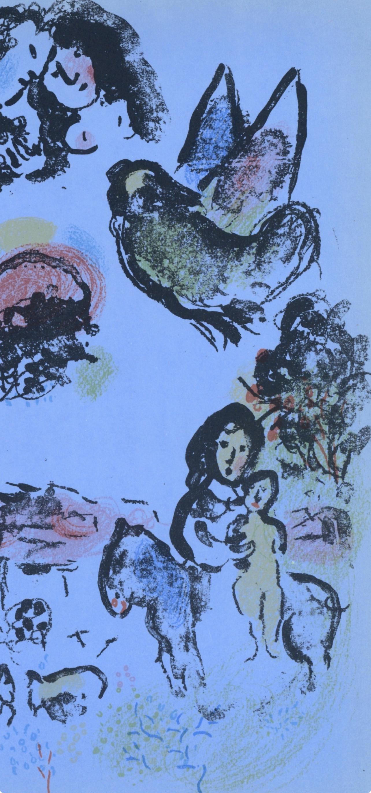 Nocturne à Vence (Cramer 56; Mourlot 400), Le litografie di Chagall - Print di Marc Chagall