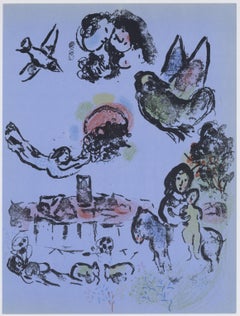 "Nocturne à Vence" lithographie originale