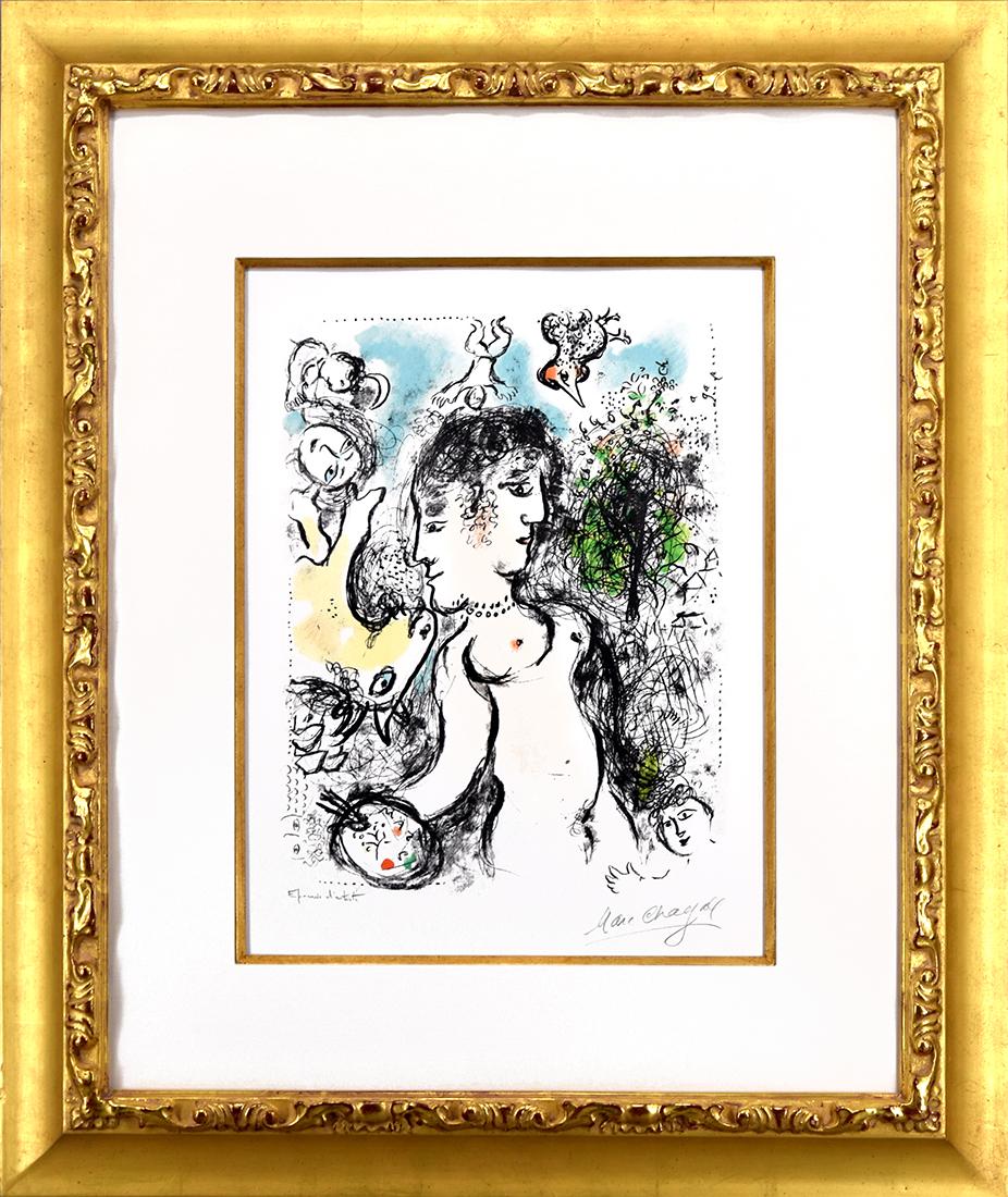 Nu au Visage double (Nude with Double Face) - Print by Marc Chagall