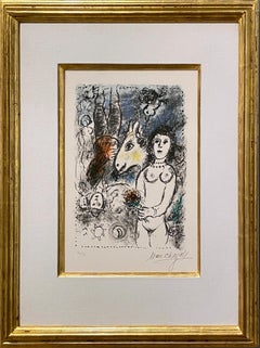 Nude avec un petit bouquet