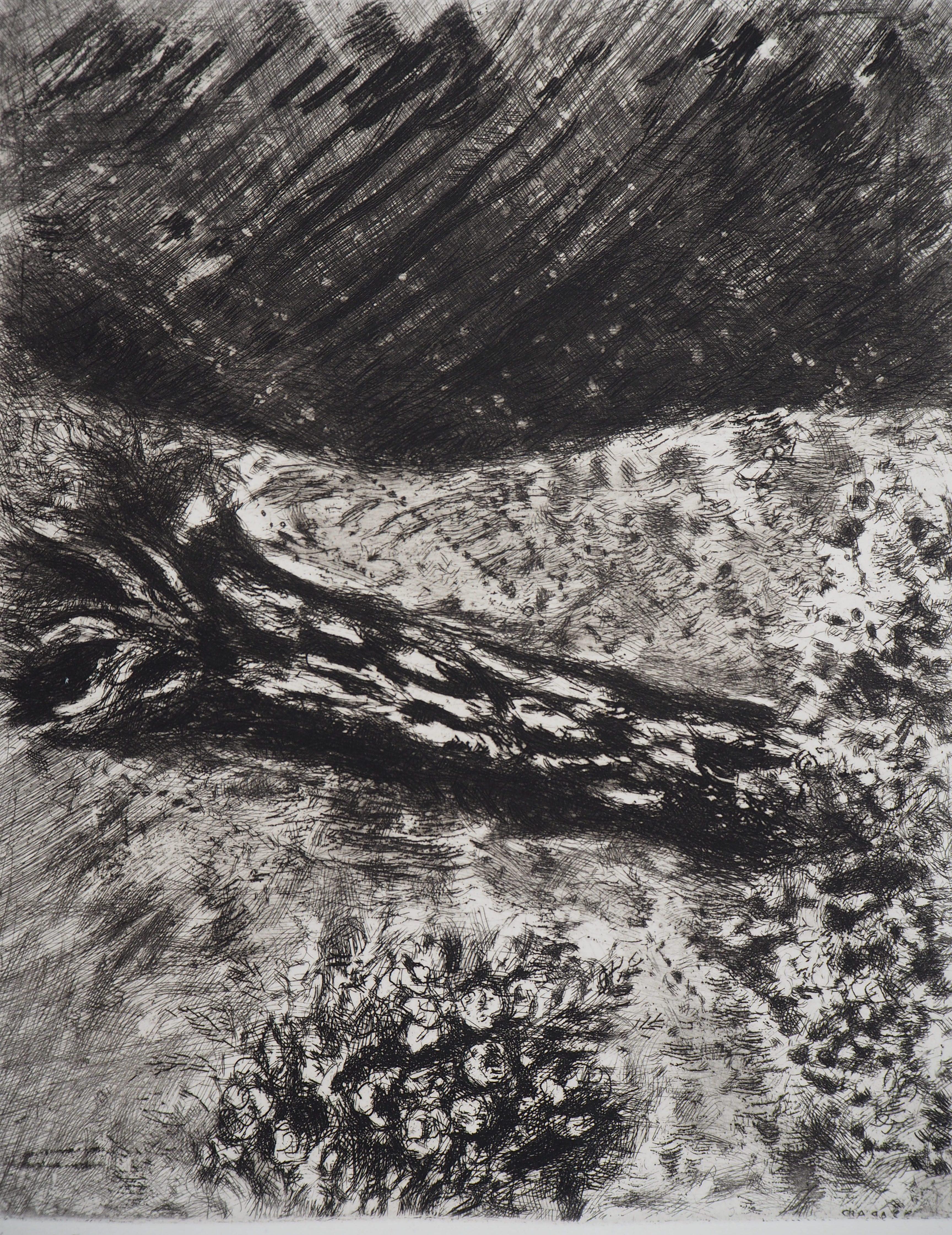 Eiche und Schilf – Original-Radierung – Ref. Sorlier #105 – Print von Marc Chagall
