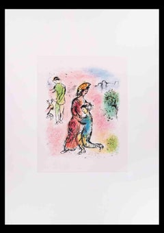 Odysseus Makes Himself Known - Lithograph after Marc Chagall - 1989