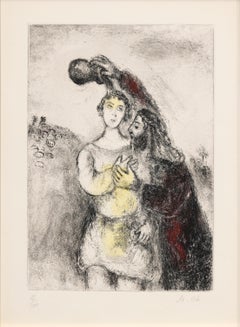 Onction de Saul (From the Bible Series) - Signed Etching on Paper, 1931-1958