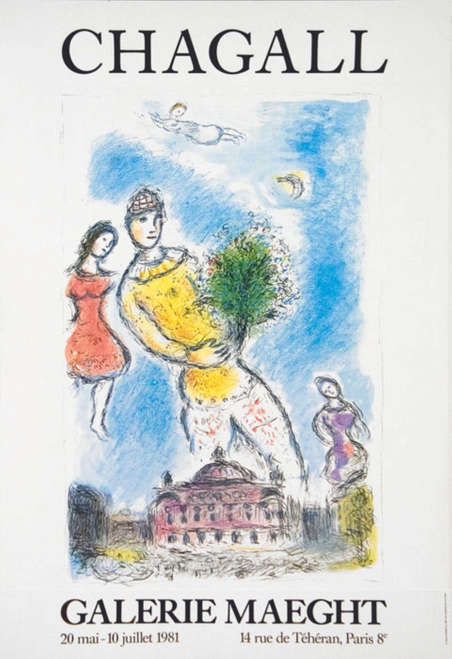 Opera Bleu

By Marc Chagall

2004

Medium: Offset Lithograph

Paper Size: 62.75 x 47 inches ( 159 x 119 cm )

Image Size: 49.25 x 31.5 inches ( 125 x 80 cm )

Edition Size: 500
