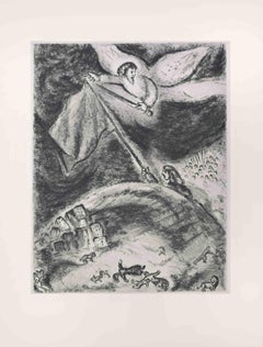 Oracle Over Babylon – Radierung von Marc Chagall – Oracle Over Babylon – 1956