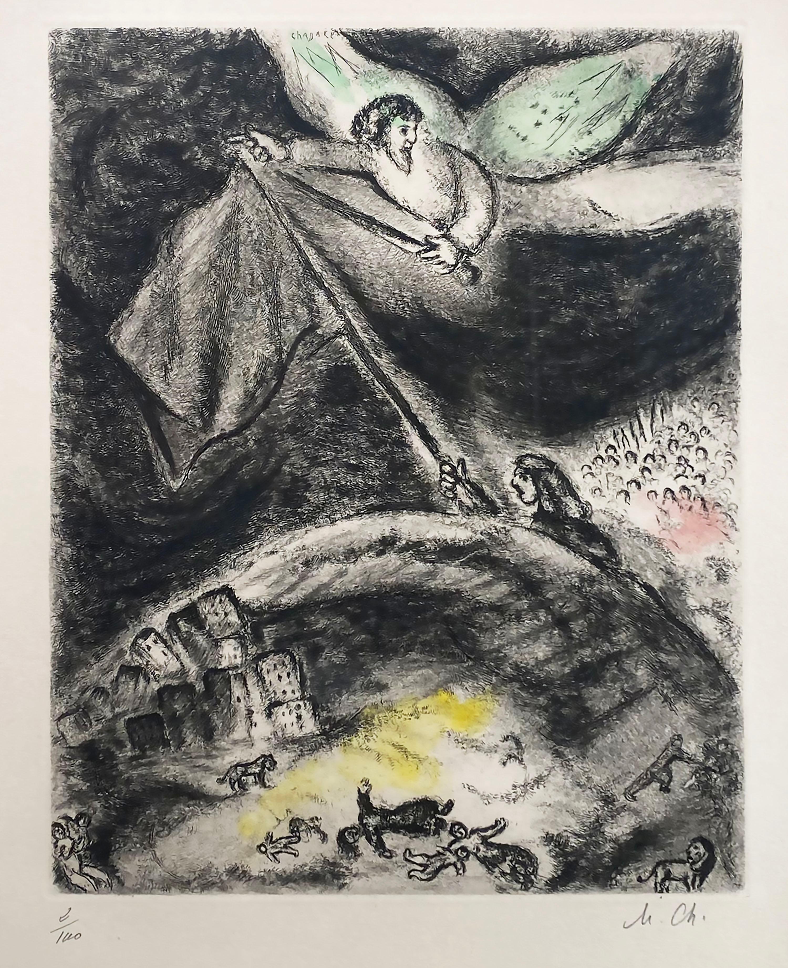 Oracle Over Babylon (from the Bible) - Print by Marc Chagall