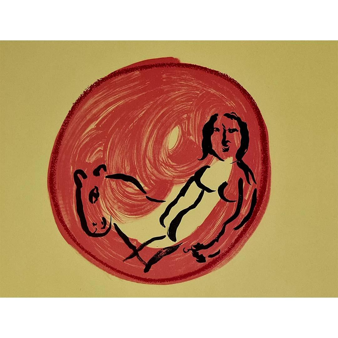 Affiche originale de 1962 de Marc Chagall - Exposition de céramiques à la Galerie Madoura en vente 2