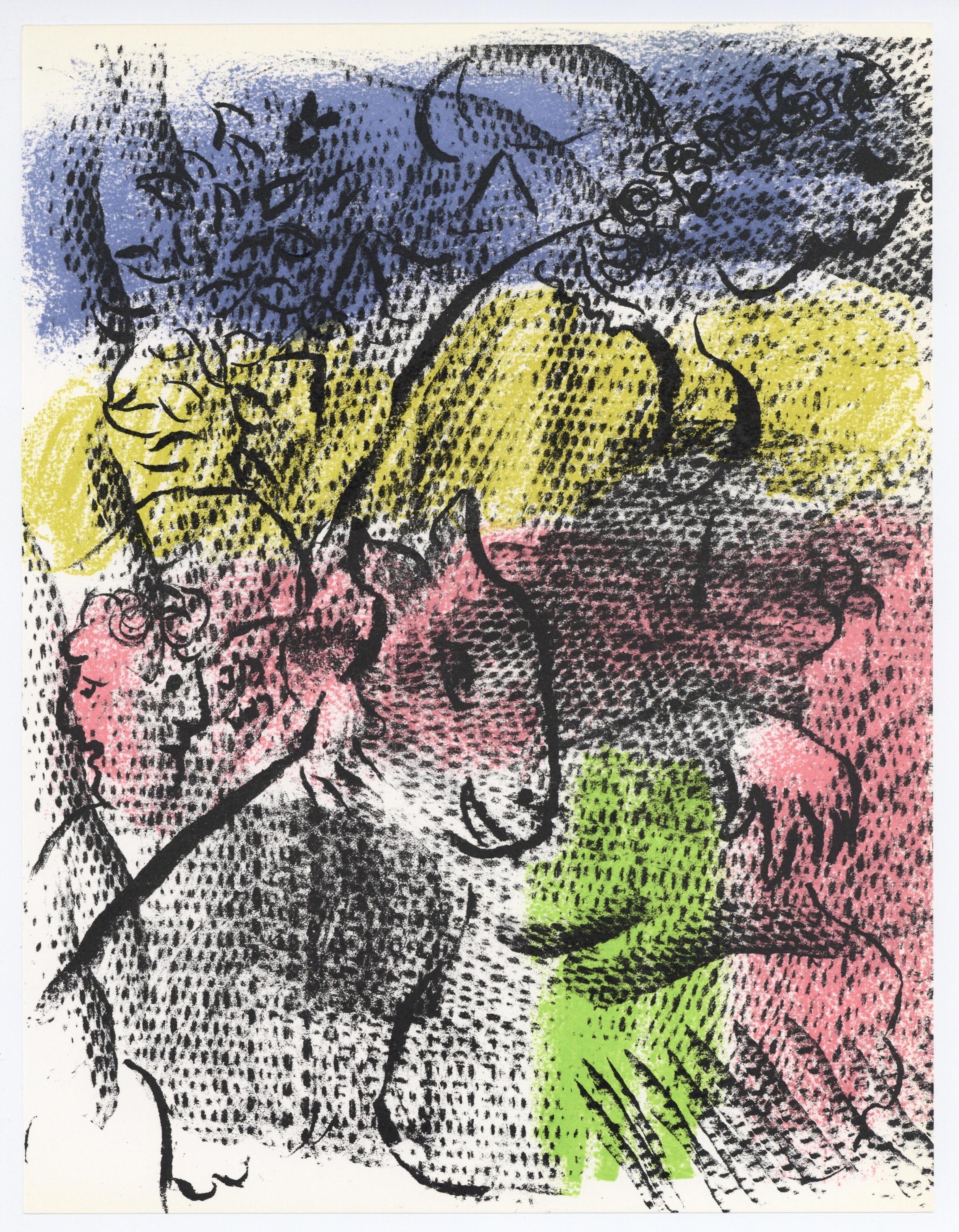 Marc Chagall Portrait Print - original lithograph