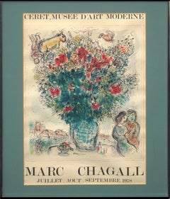 Original Marc Chagall 1978 Céret Musée d’Art Moderne Exhibit Poster