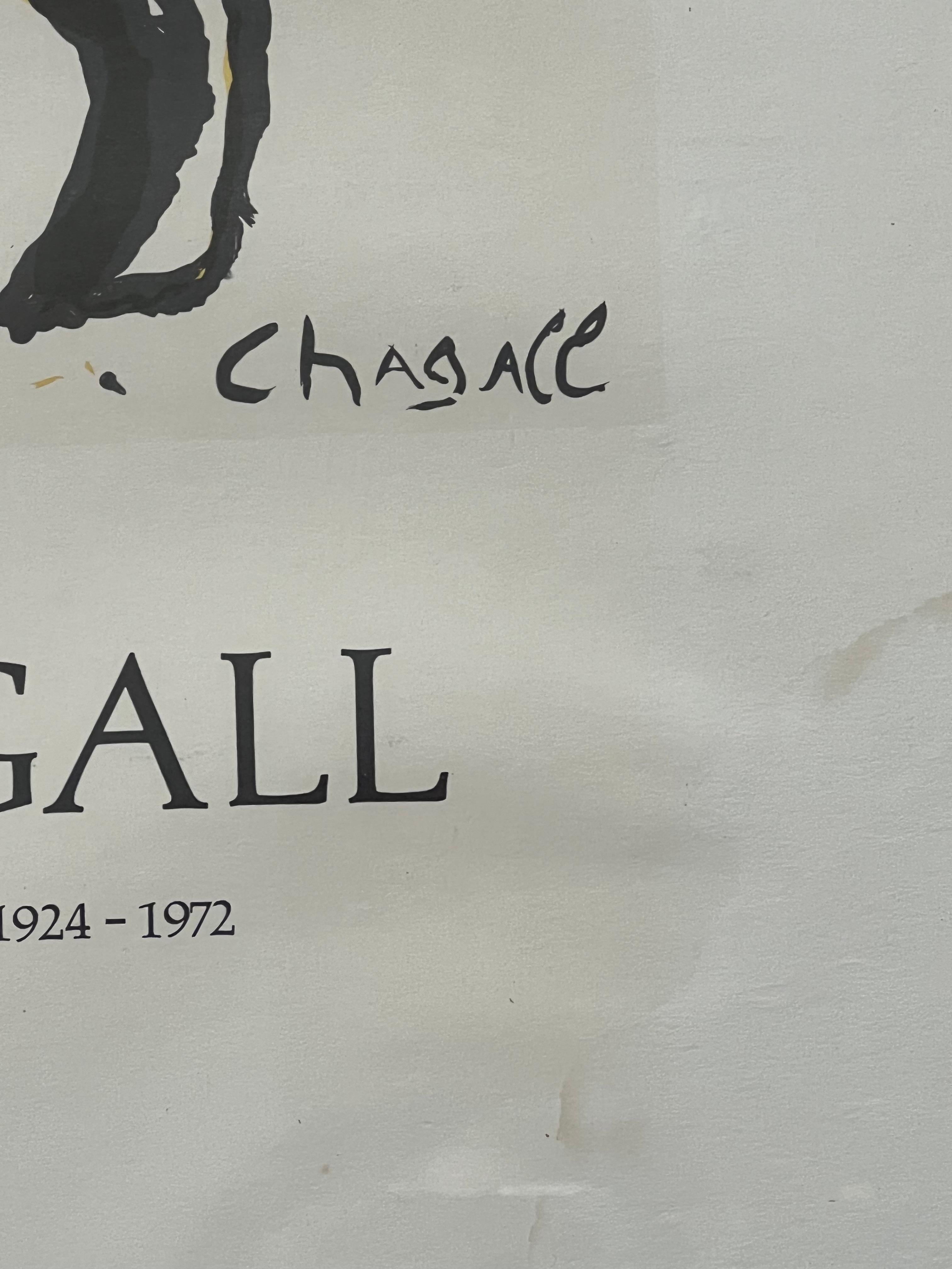 Marc Chagall, Lithographie-Ausstellungsplakat im Angebot 4