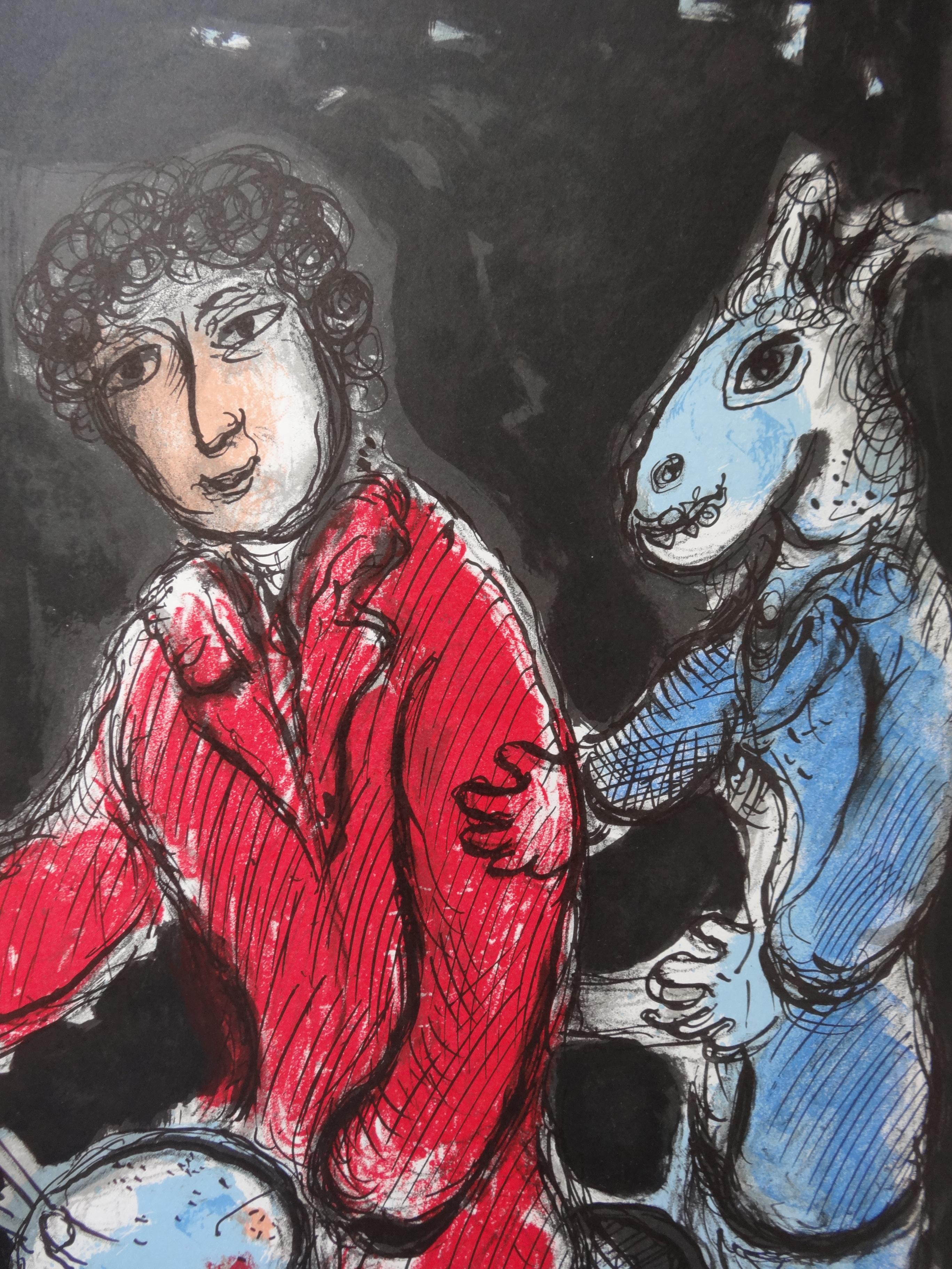 Painter in the Workshop (The Lovers) - Lithograph poster - Mourlot For Sale 1