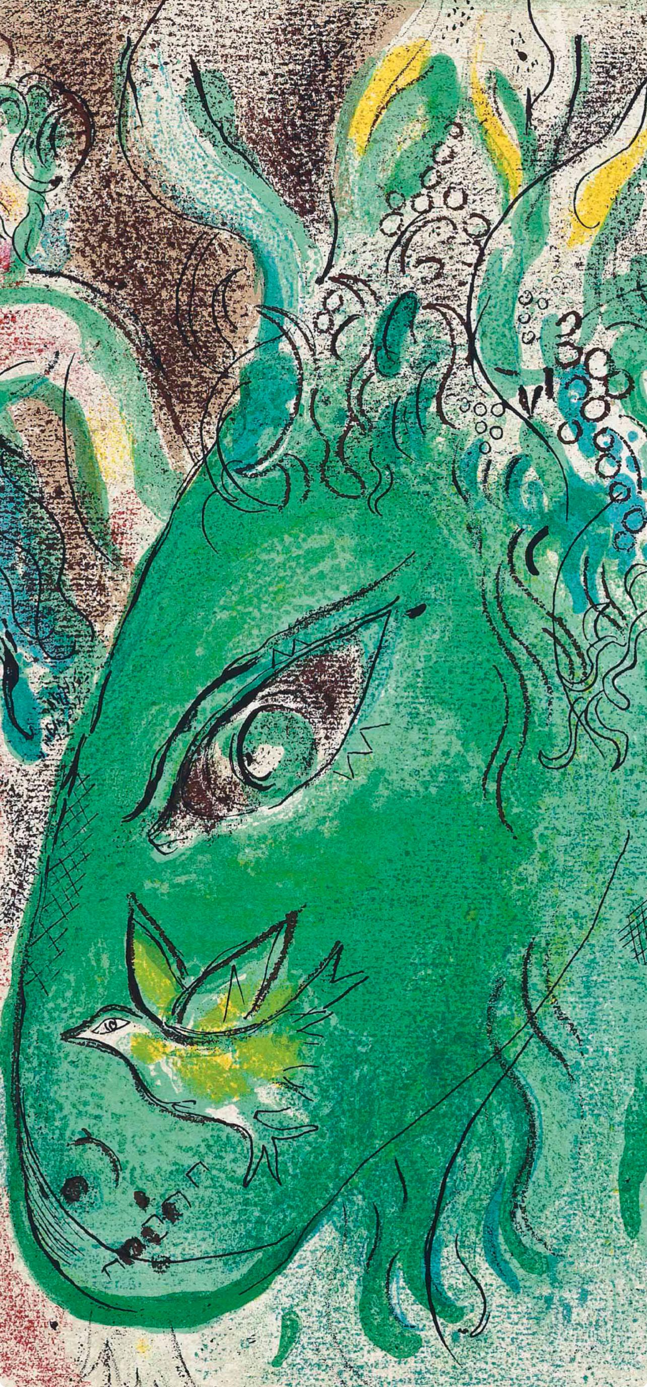 Paradis II (Mourlot 230-77; Cramer 42) - Expressionist Print by Marc Chagall