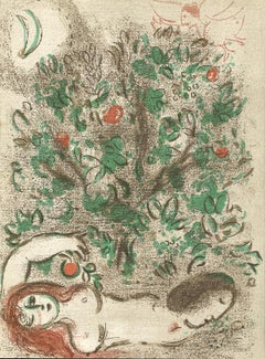 « Paradis (Paradis), M 232/255 », une lithographie originale en couleur de Marc Chagall