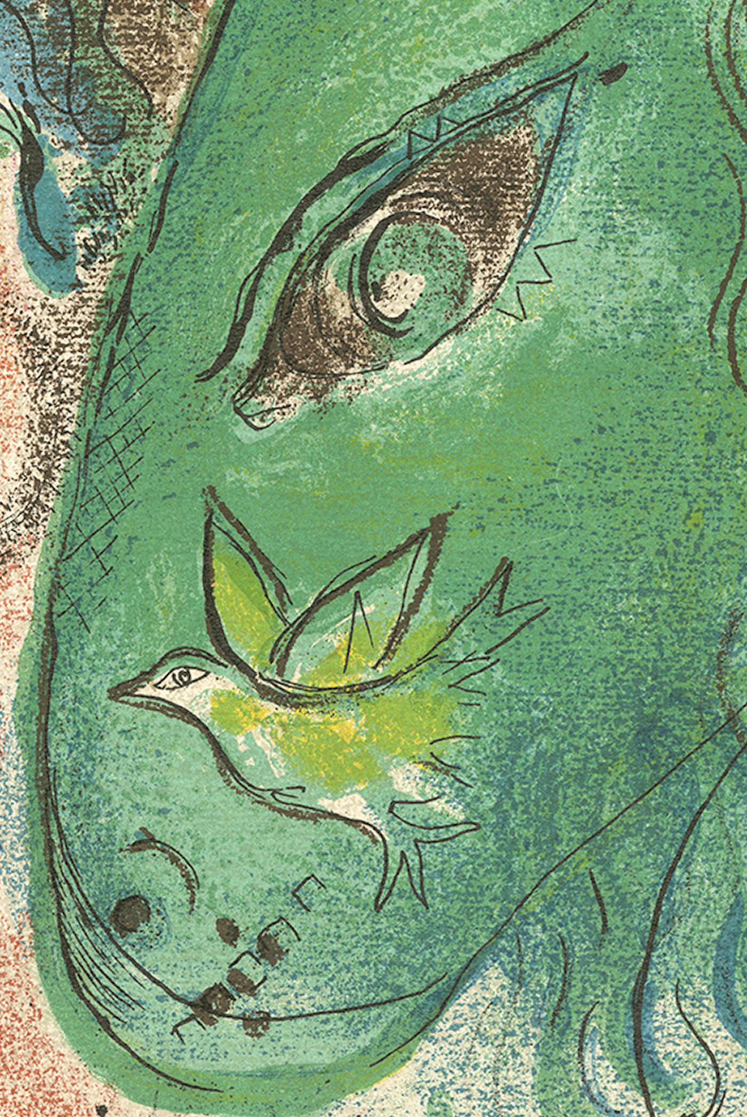 „Paradis (Paradis):: M 233/256“:: eine Original-Farblithographie von Marc Chagall 2