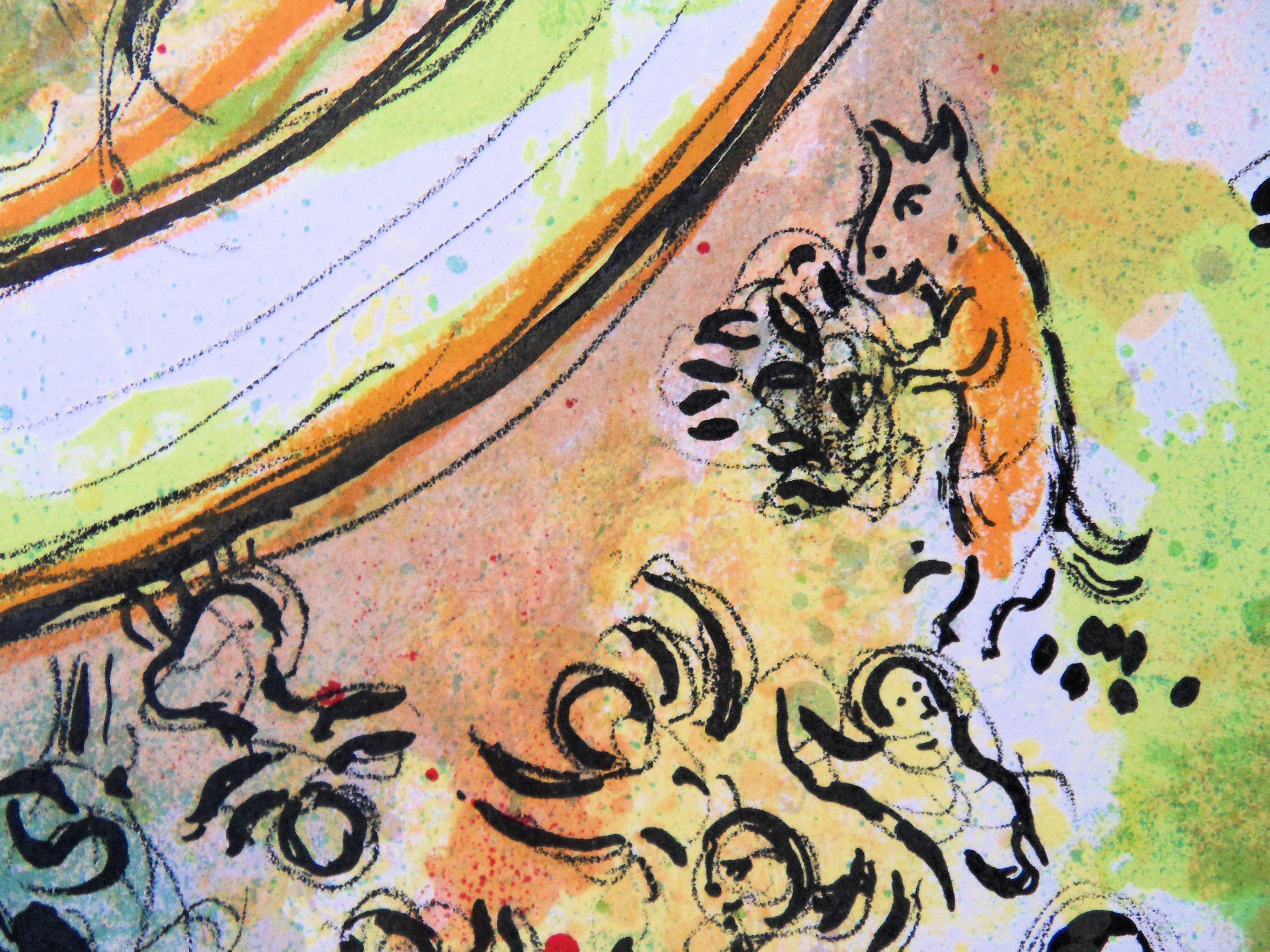 Marc CHAGALL
Paris : Decke der Opera Garnier

Original Steinlithographie
Nicht signiert und nicht nummeriert
Auf Papier 32 x 25 cm (ca. 13 x 10 inch)
Herausgegeben von Sauret, 1962

REFERENZEN : Gemeinsamer Katalog Mourlot #434

Sehr guter Zustand,