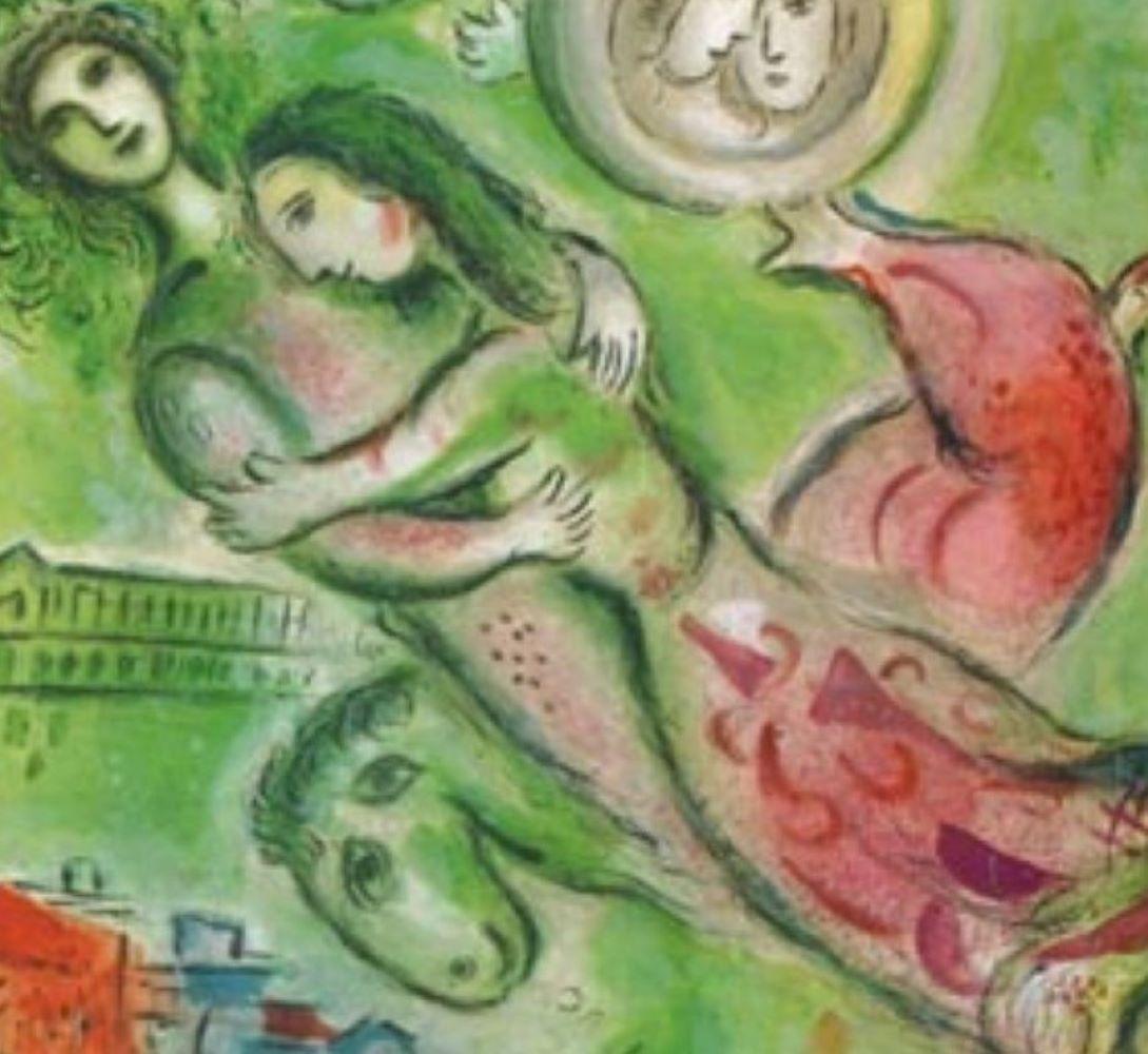 PARIS OPERA VINTAGE TRAVEL POSTER FRANÇAIS D'après Marc Chagall en vente 3