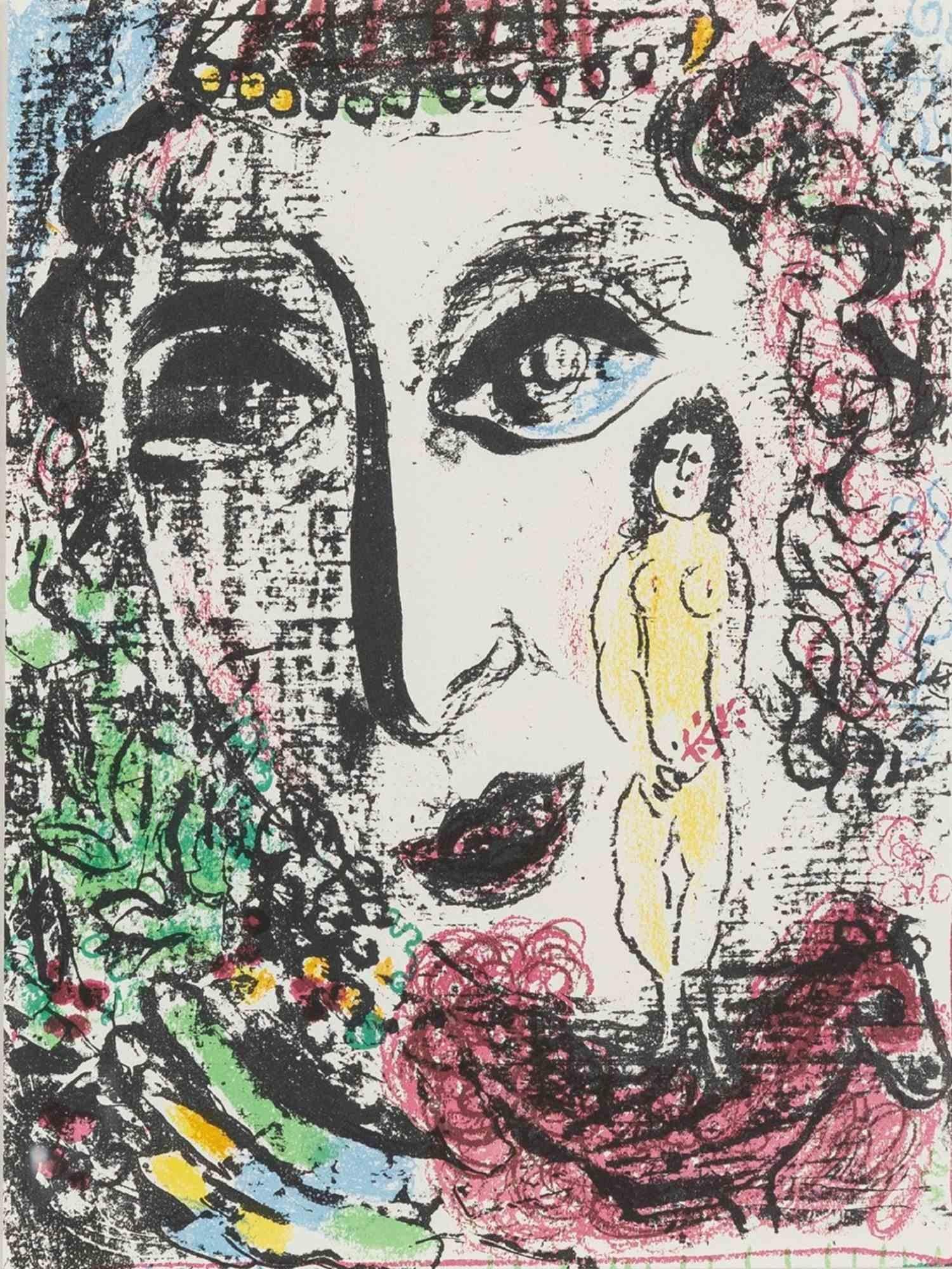Performing in the Circus – Lithographie von Marc Chagall – 1960er Jahre