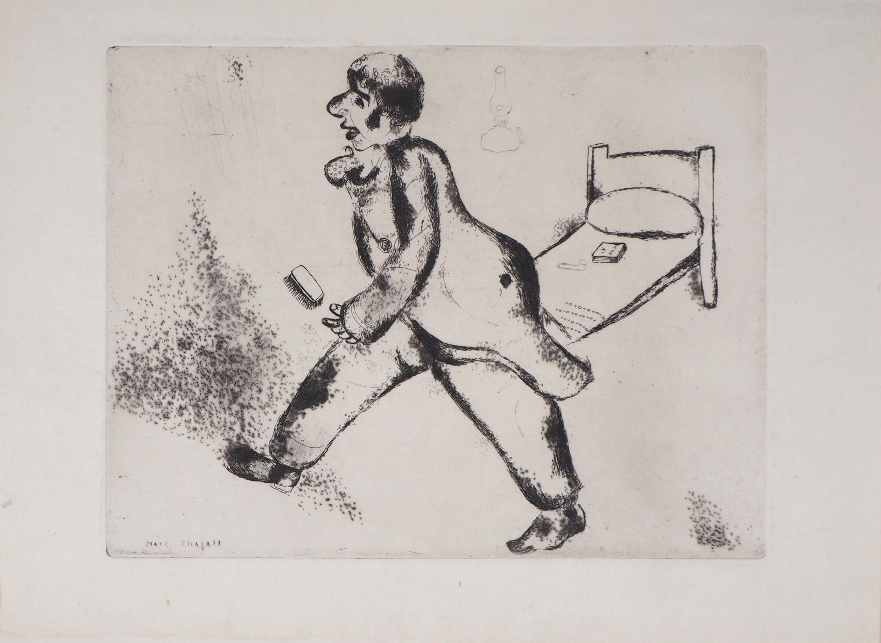 Pétrouchka - Original Etching - Modern Print by Marc Chagall