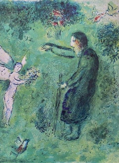 Philetas Orchard Daphnis & Chloe Diptych 1977 Limited Edition After Marc Chagall