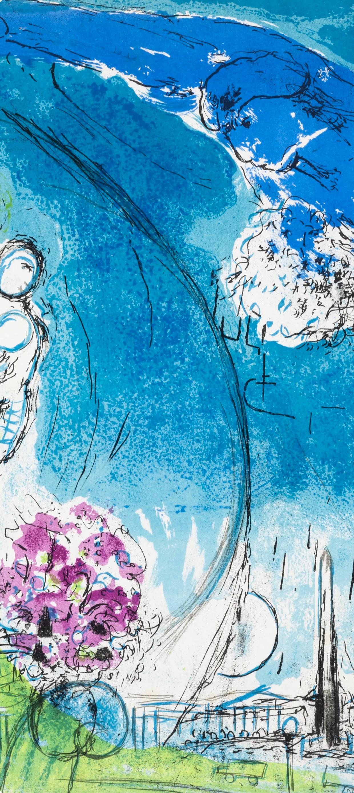 Place de la Concorde (Cramer 23; Mourlot 83), Verve: Revue Artistique - Print Espressionista di Marc Chagall