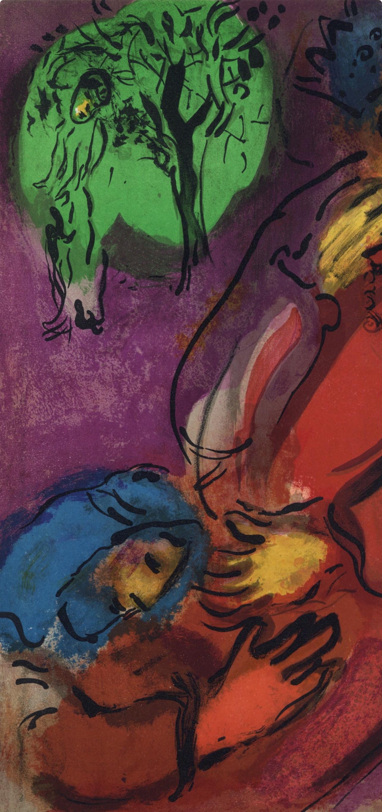 Pleurs de Jérémie (Mourlot 117-46; Cramer 25) (Expressionismus), Print, von Marc Chagall