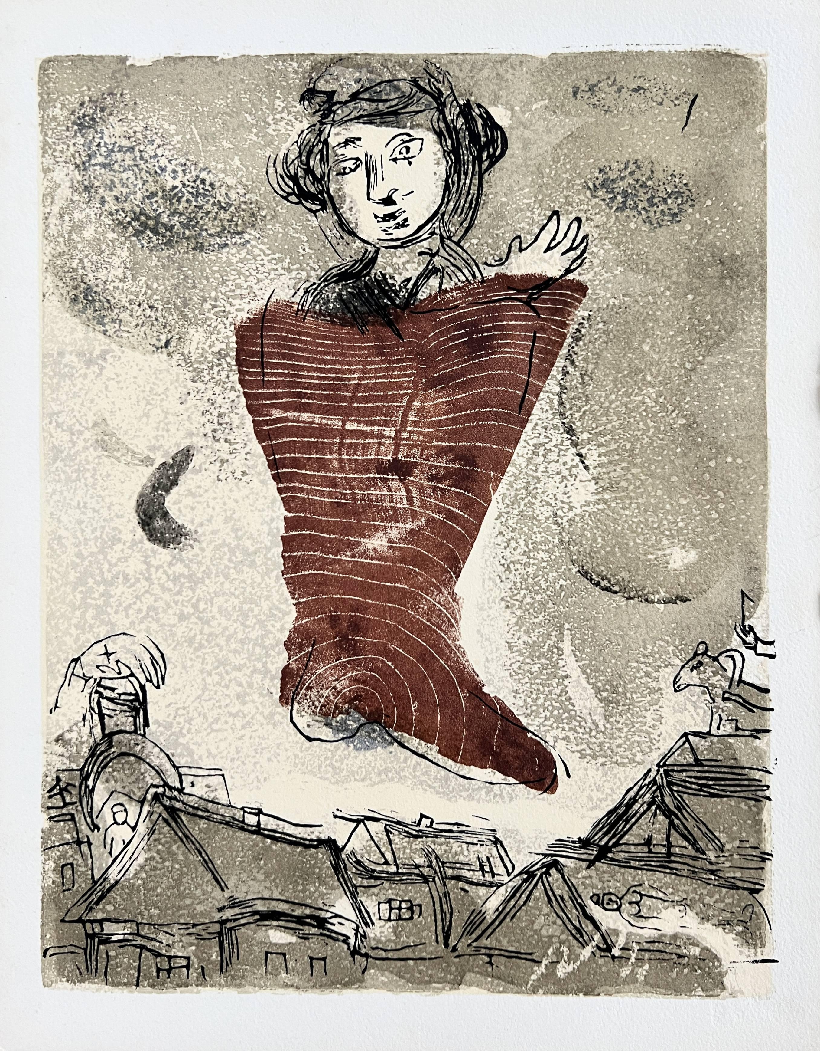 Poèmes, Planche II - Surrealist Art by Marc Chagall