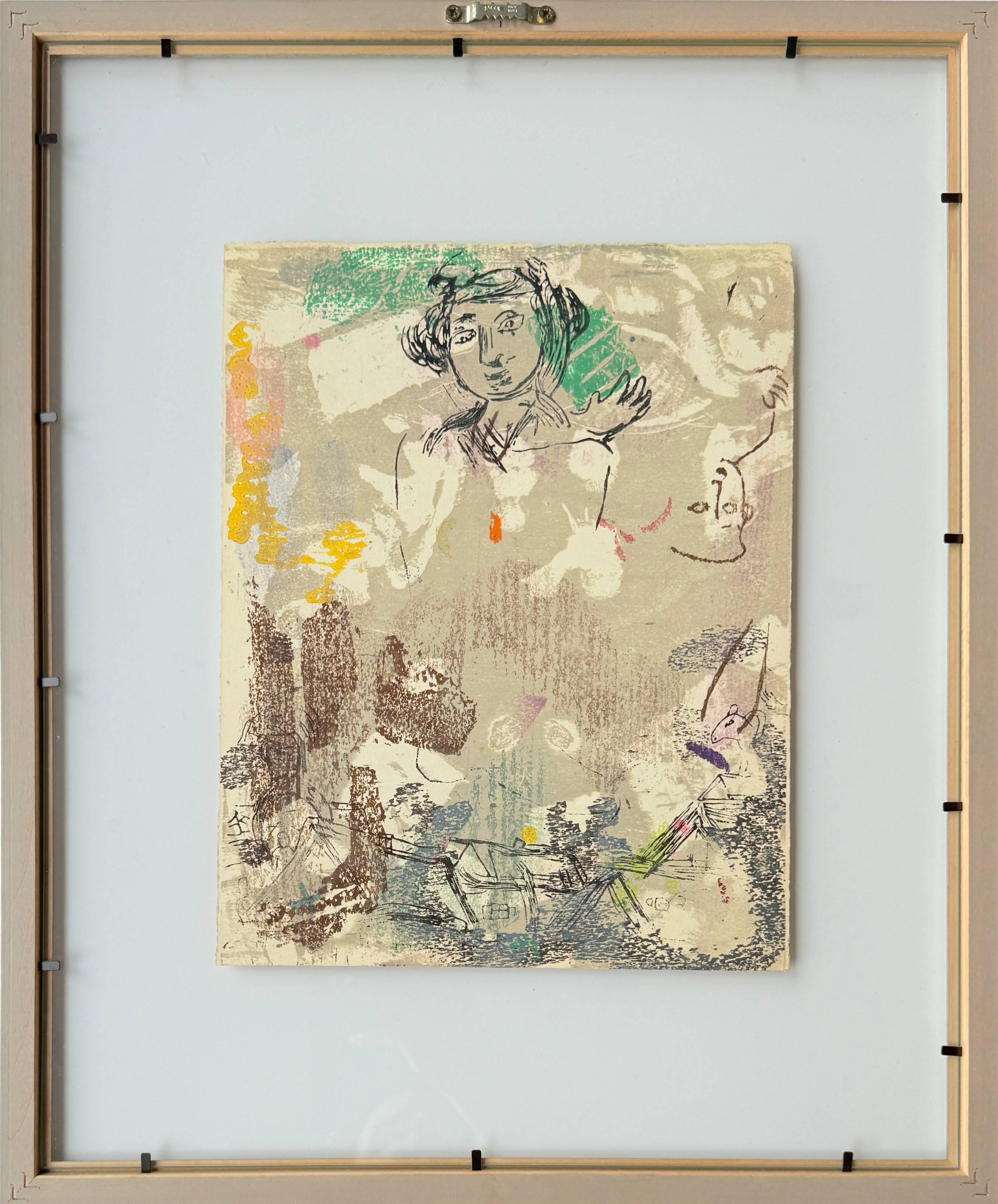 Poèmes, Planche II (trial proof) - Surrealist Print by Marc Chagall