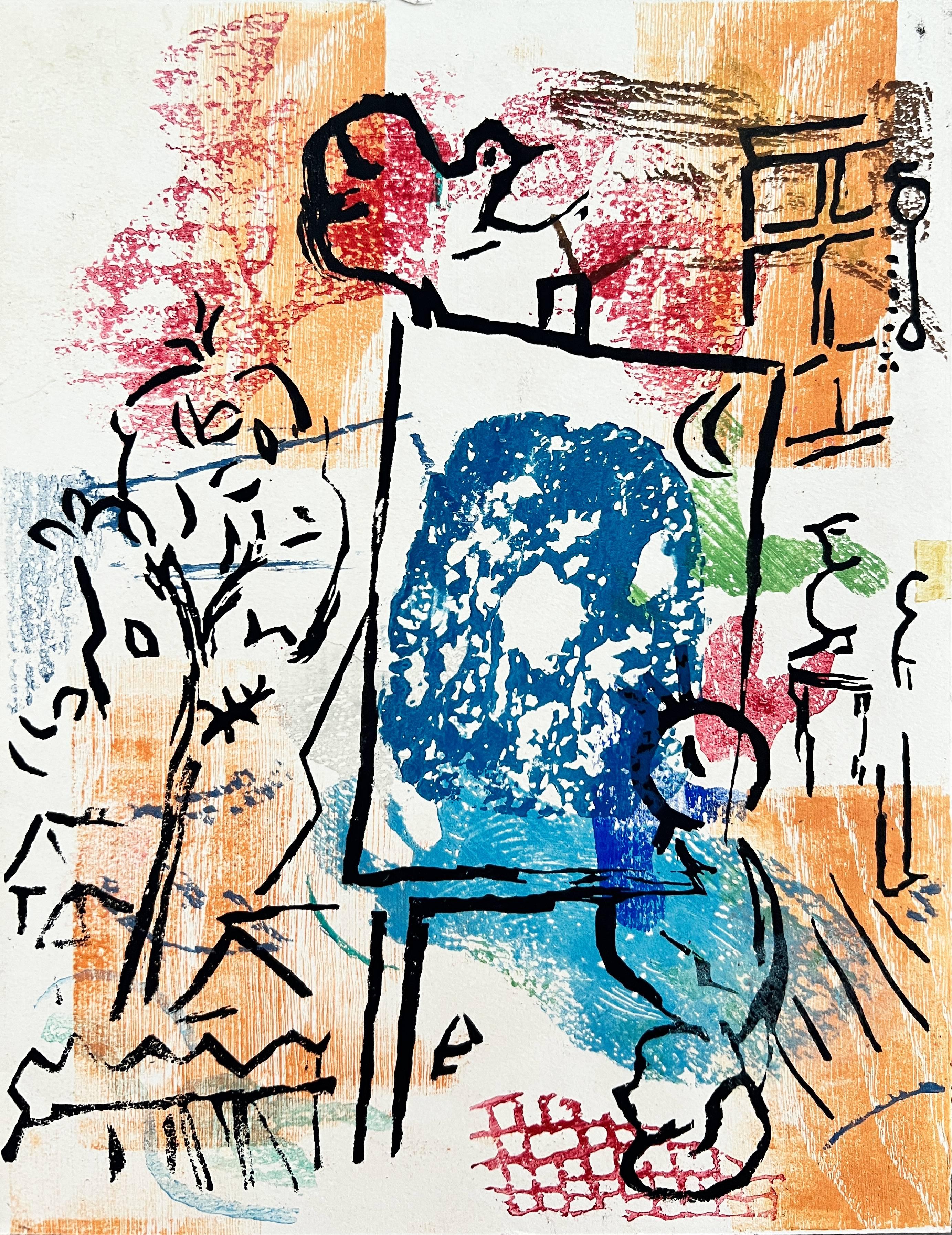 Poèmes, Planche II (trial proof) - Print by Marc Chagall