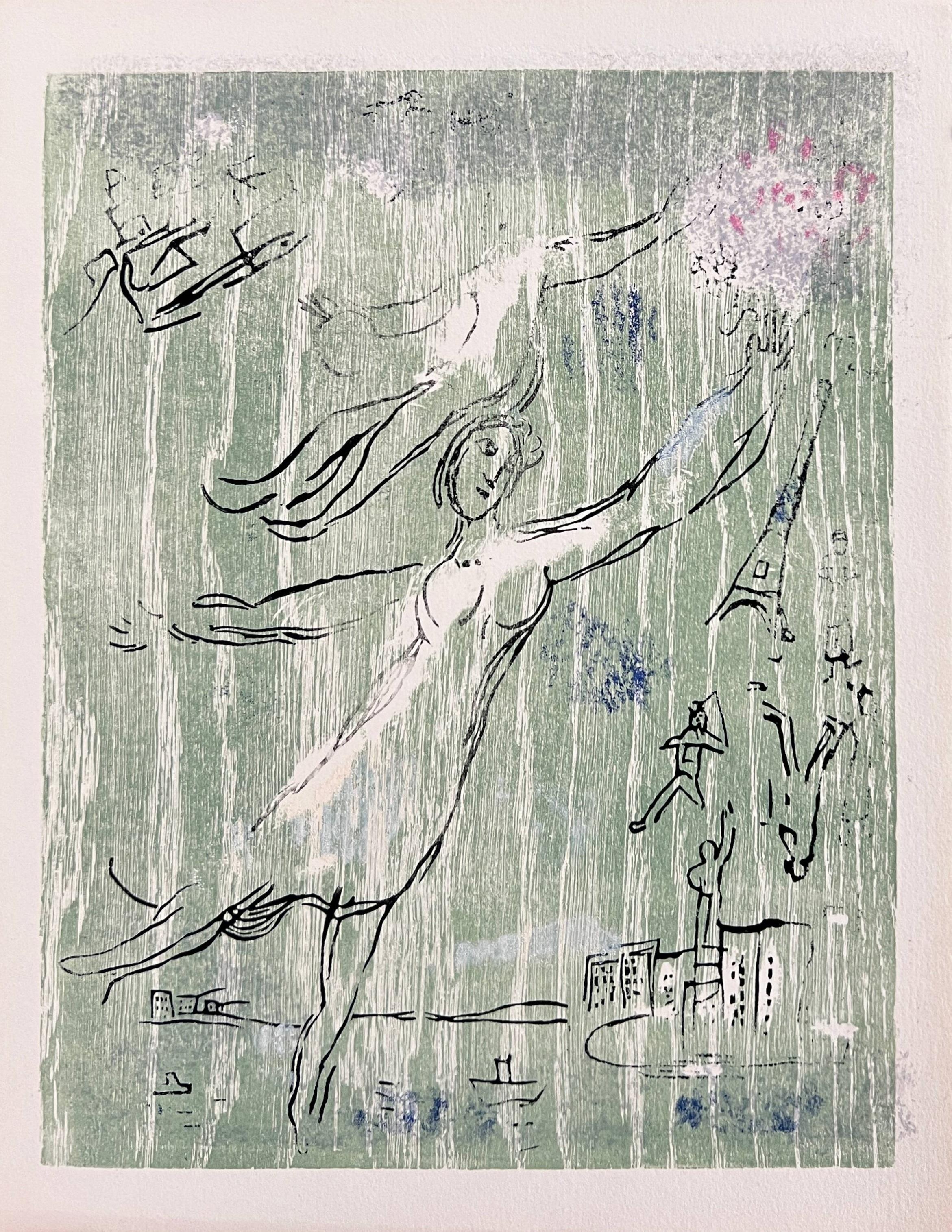 Poèmes, Planche IX (trial proof) - Print by Marc Chagall