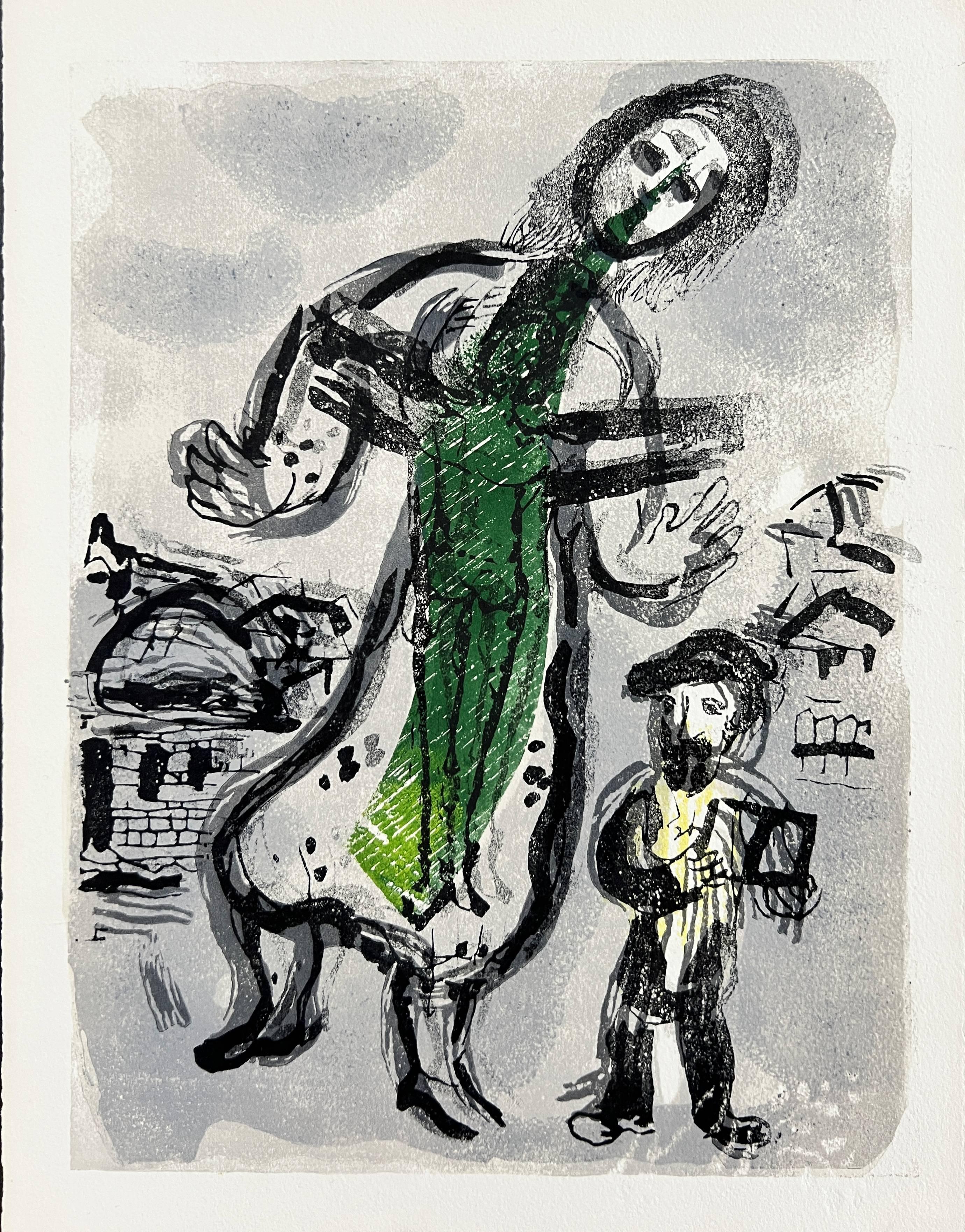 Poèmes, Planche XIII - Surrealist Art by Marc Chagall