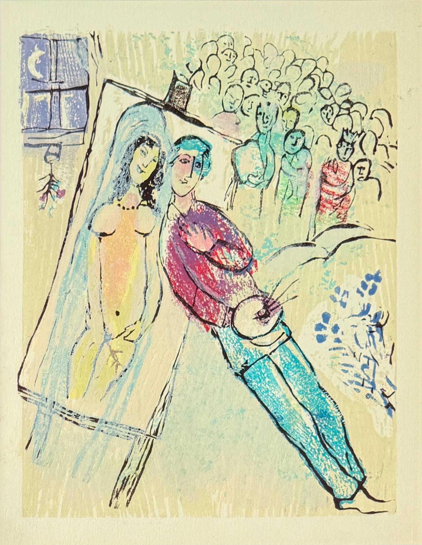 Poèmes, Planche XXI - Print by Marc Chagall