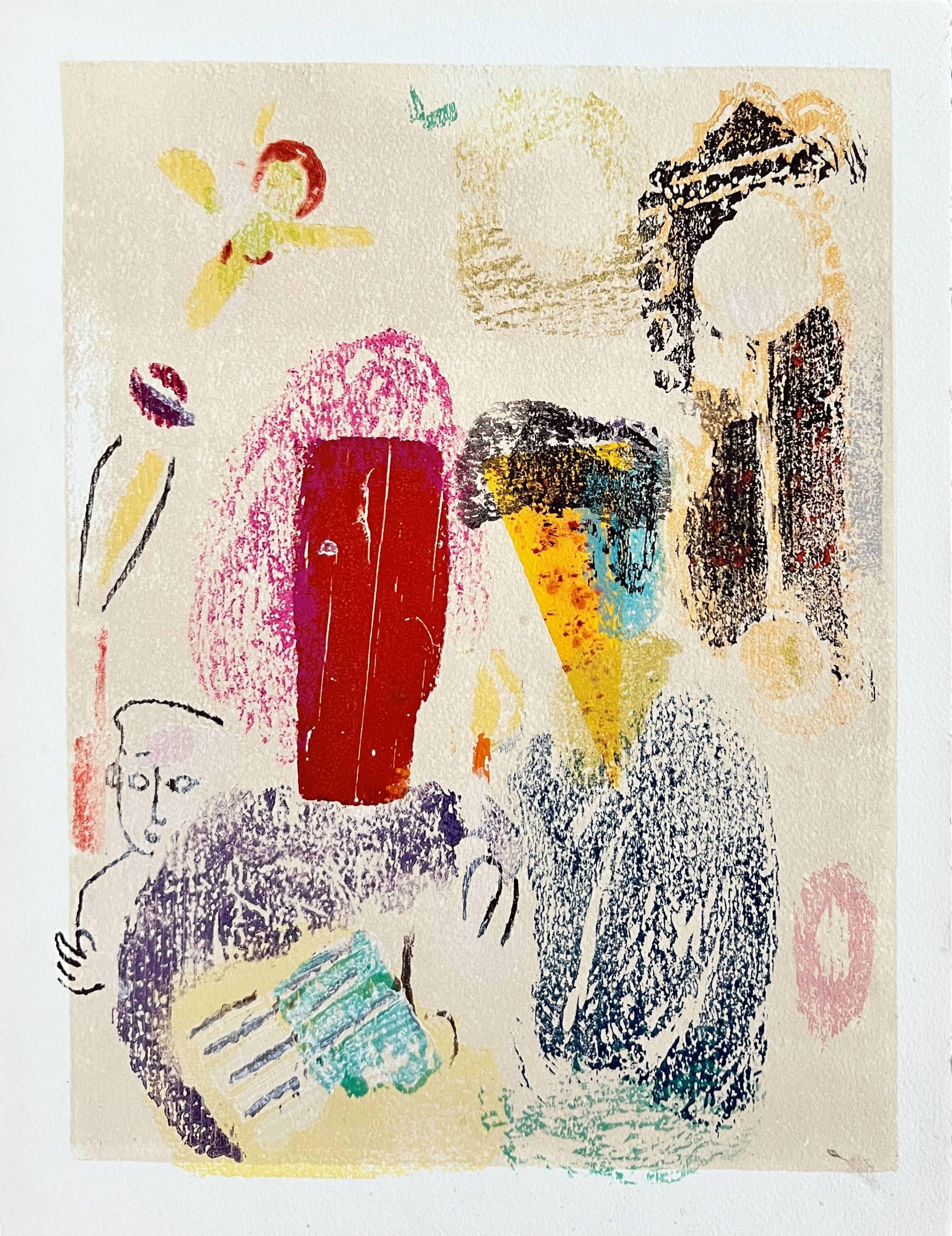 Poèmes, Planche XXII (trial proof) - Surrealist Art by Marc Chagall