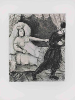 Potifar's Wife - Etching by Marc Chagall - 1956