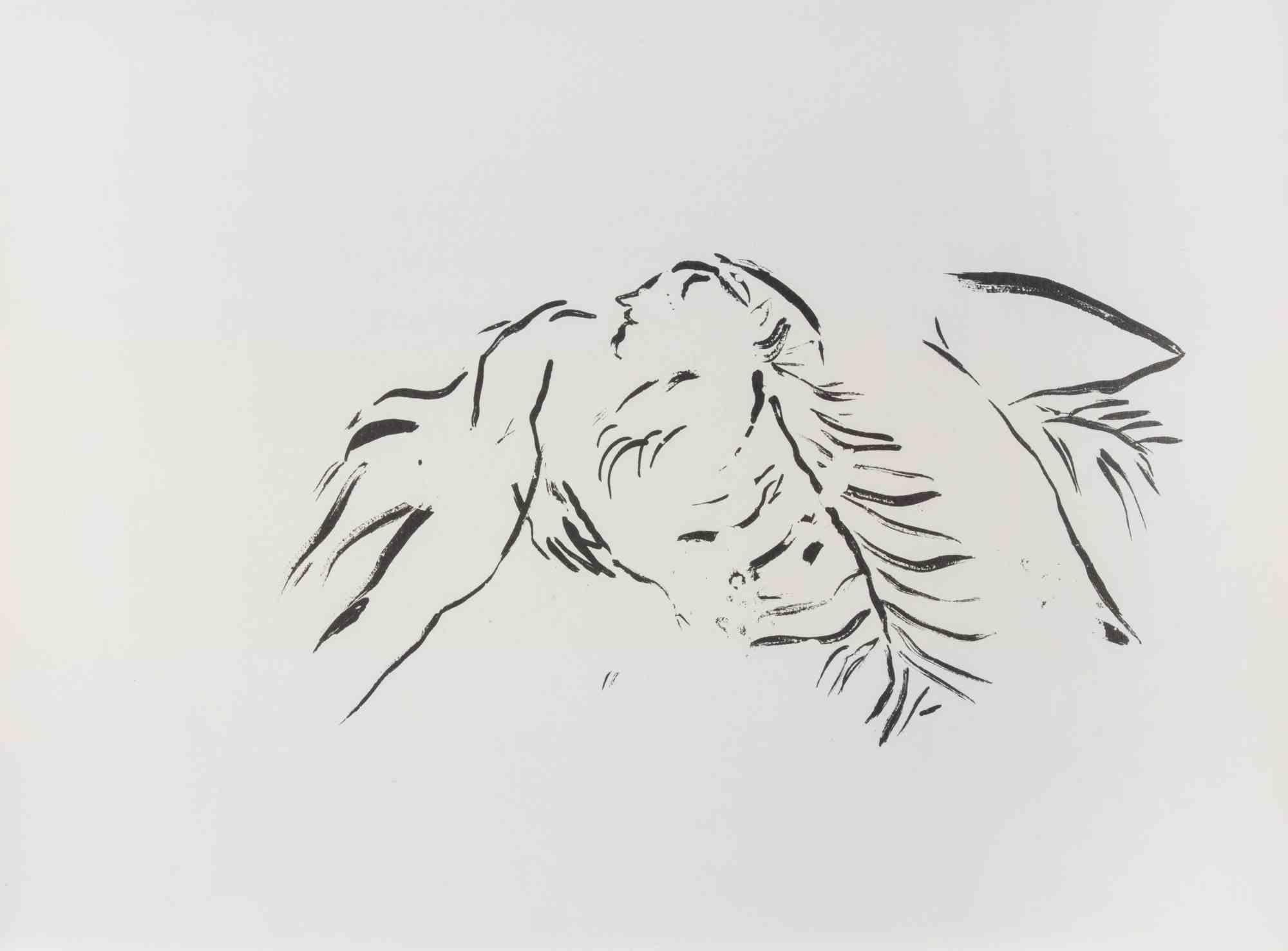 Trabajo Orante - Litografía de Marc Chagall - 1960 en venta 1