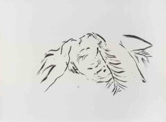 Praying Job - Lithograph by Marc Chagall - 1960