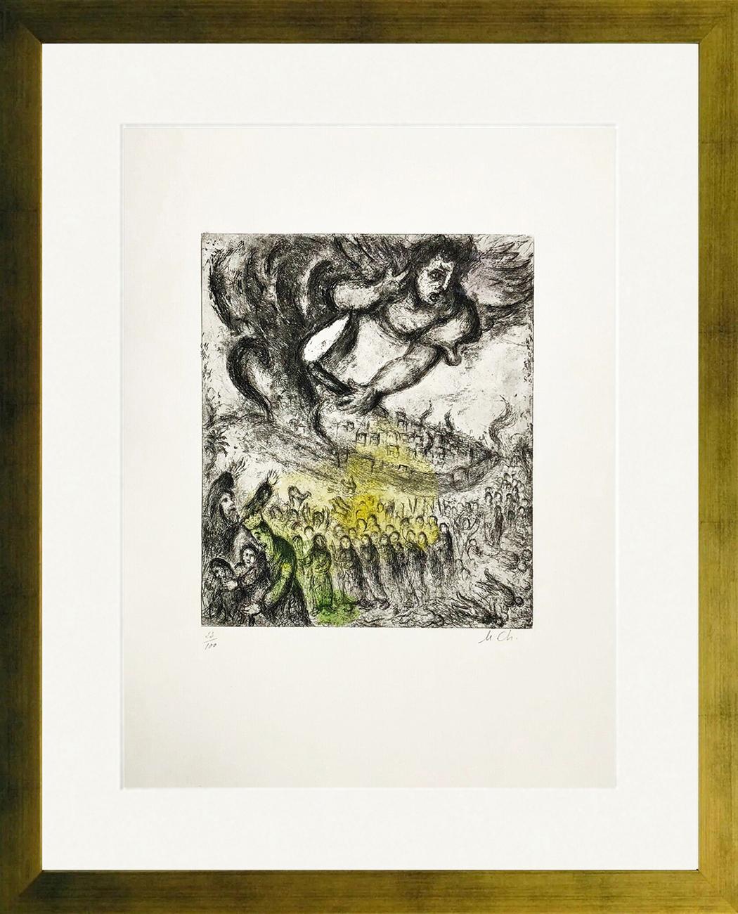 Marc Chagall Figurative Print - PRISE DE JERUSALEM (CRAMER 30)