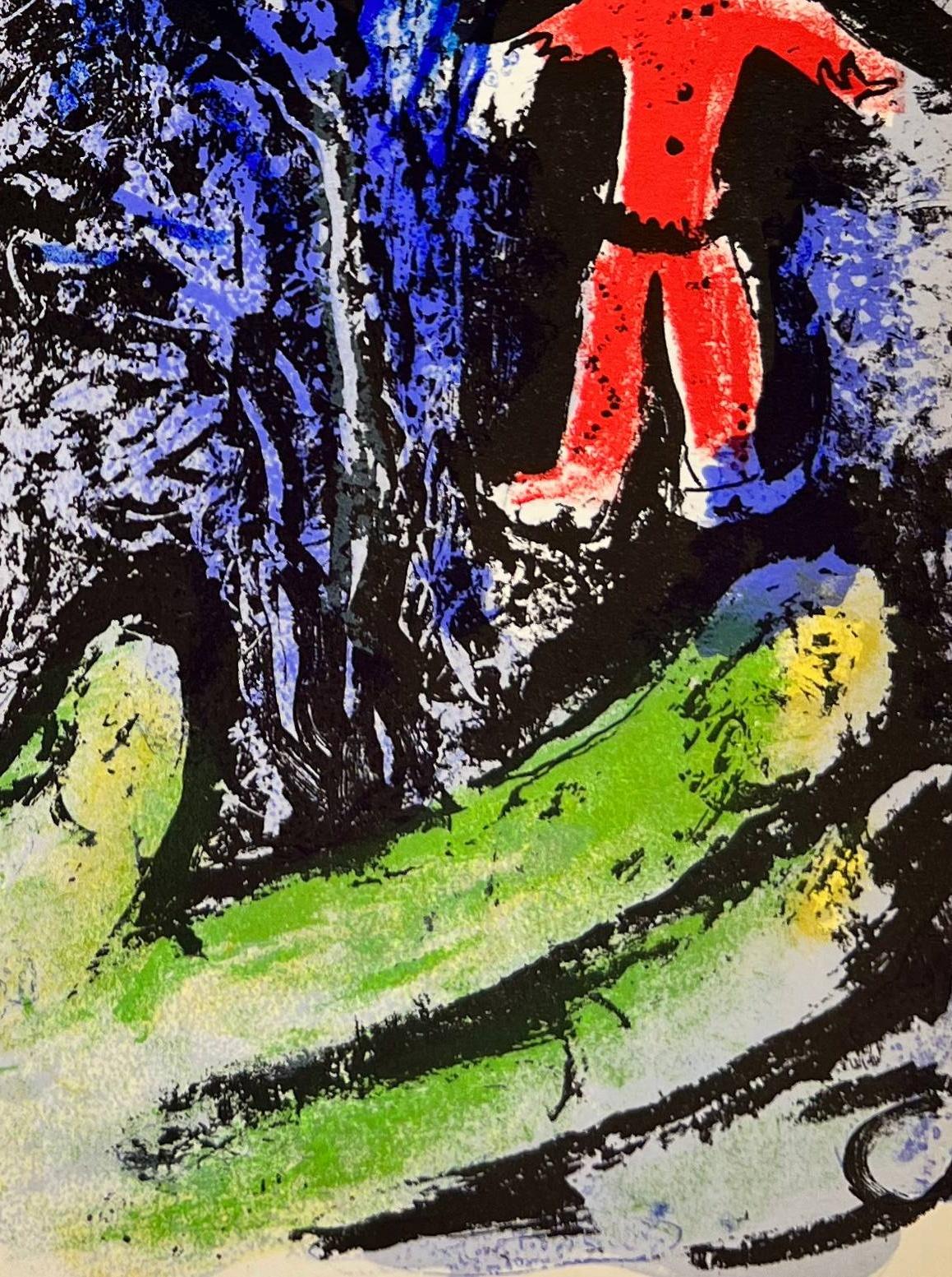 Marc Chagall (1887-1985) - Profil et enfant rouge

Lithographie originale de 1960.

Dimensions de l'œuvre : 32 x 24 cm.

Éditeur : Maeght Éditeur, Paris.

L'œuvre est en excellent état.
