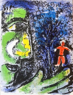 Marc Chagall "Profile and Red Child"