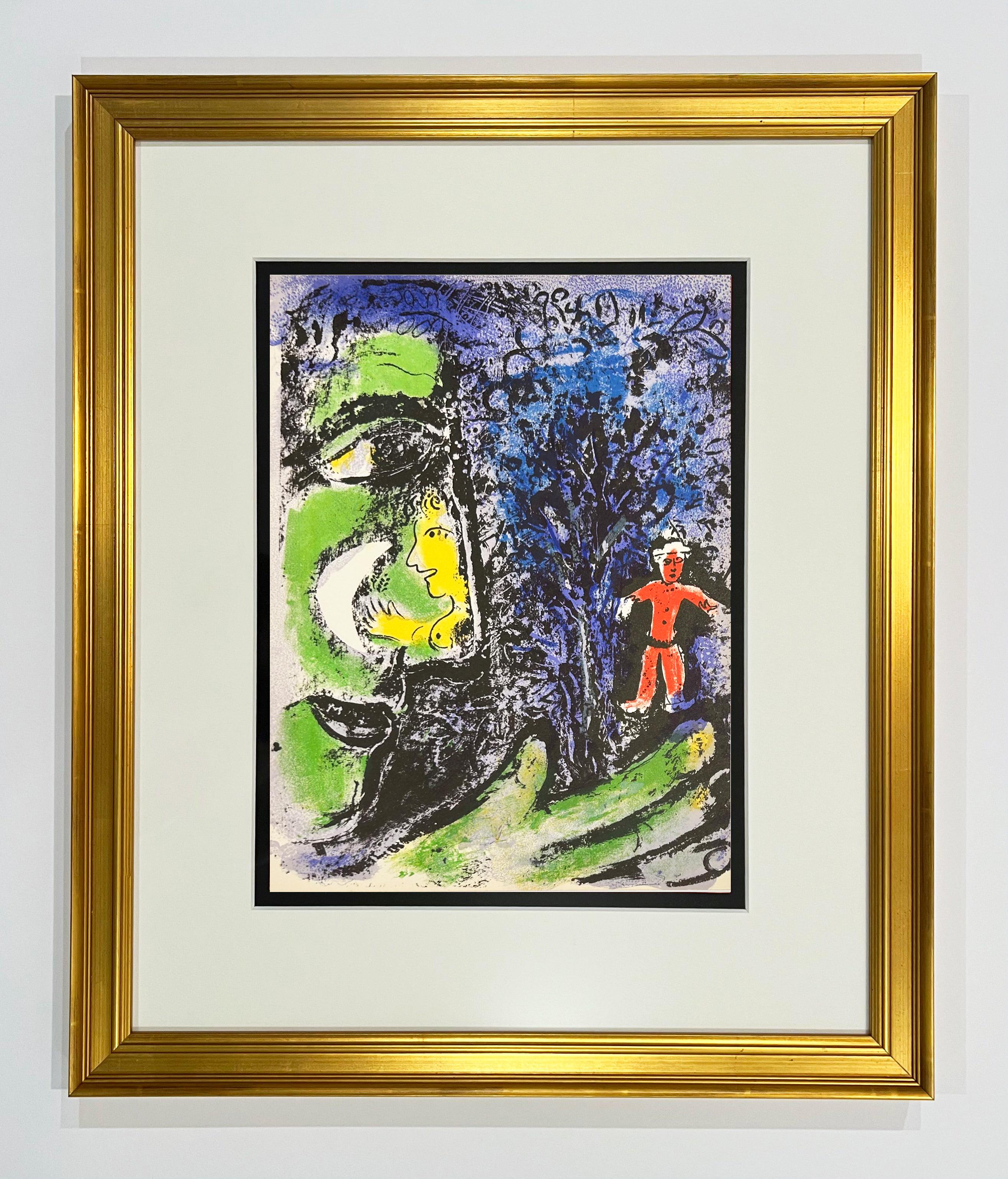 Profile and Red Child, from 1960 Mourlot Lithographe I - Print by Marc Chagall