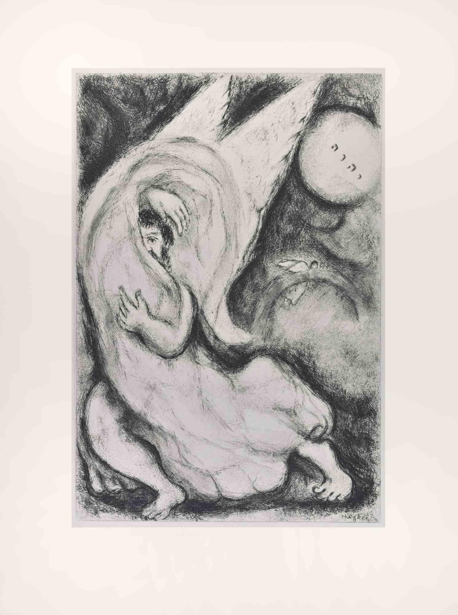 Etching on Montval wove paper, realized by Marc Chagall in 1931-39 and published by Tériade in 1956.

Edition of 275+30 out of commerce copies.

Not signed nor numbered, as issued.

Excellent impression with full margins a a bright and fresh