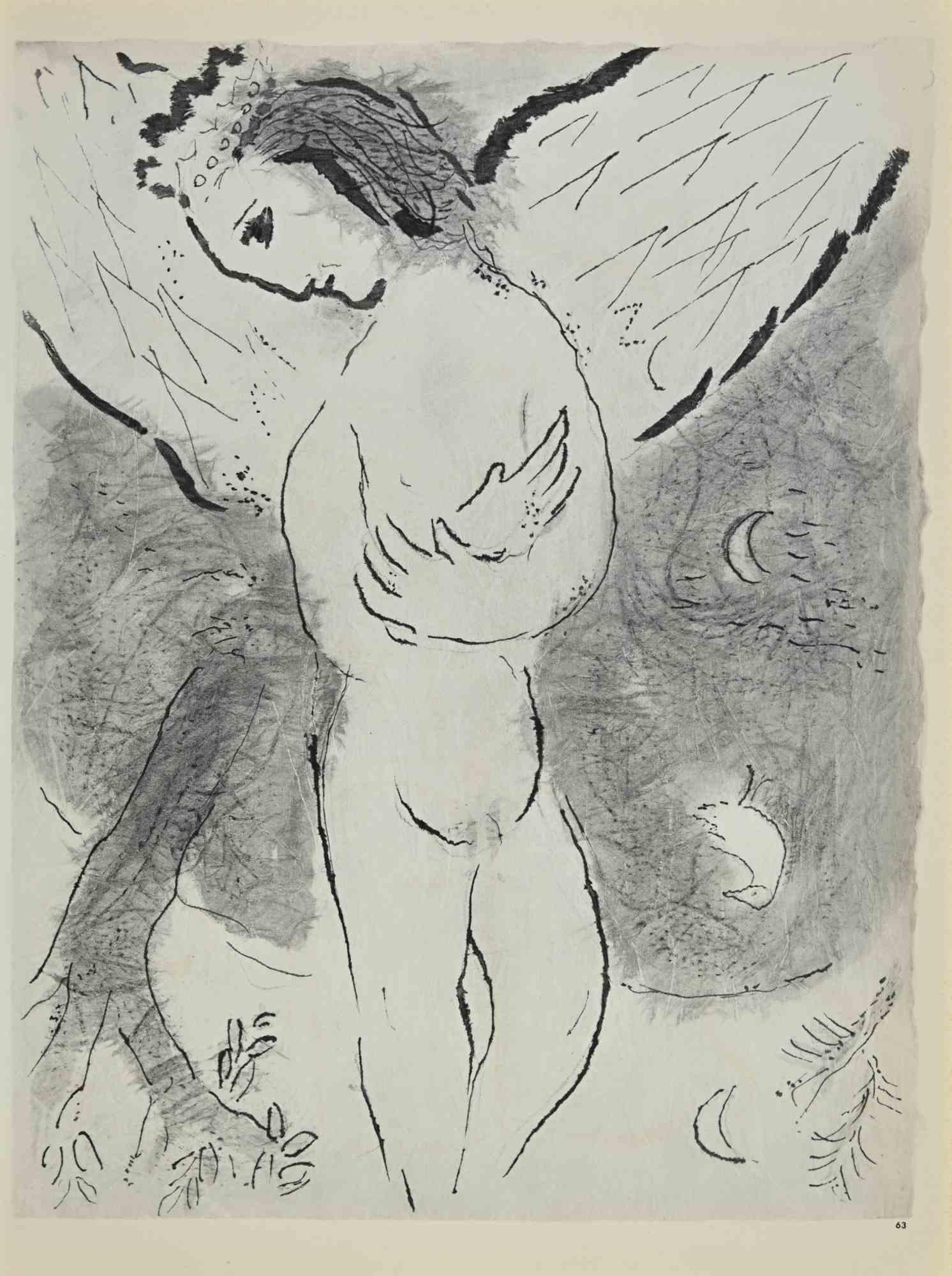 Psalm - Lithograph by Marc Chagall - 1960s For Sale 1