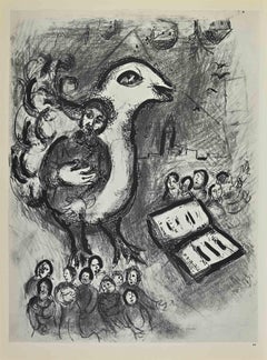 Psalm - Lithograph by Marc Chagall - 1960s