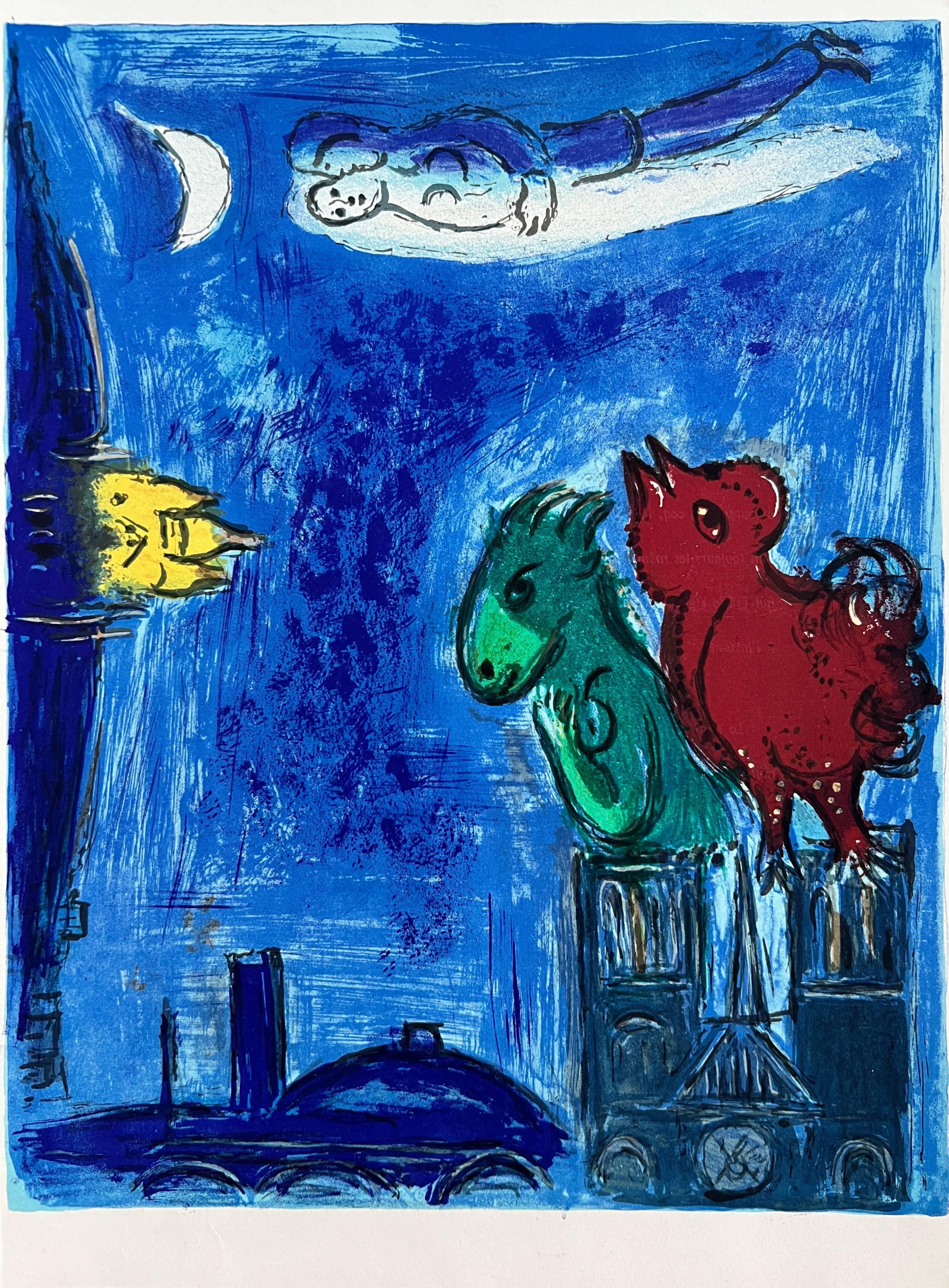 Quai aux Fleurs - Surrealist Art by Marc Chagall