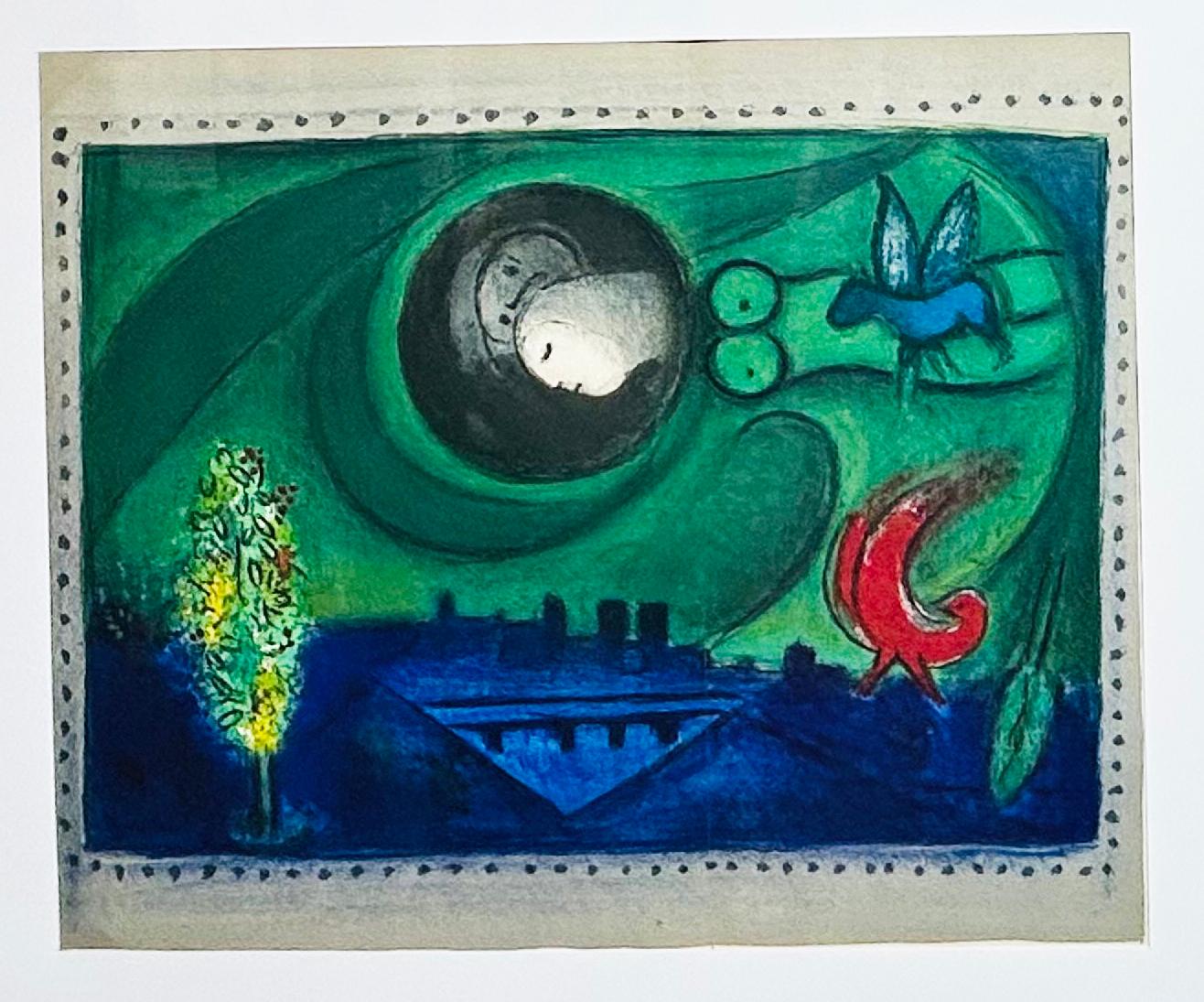 Quai de Bercy. 1954. - Print by Marc Chagall