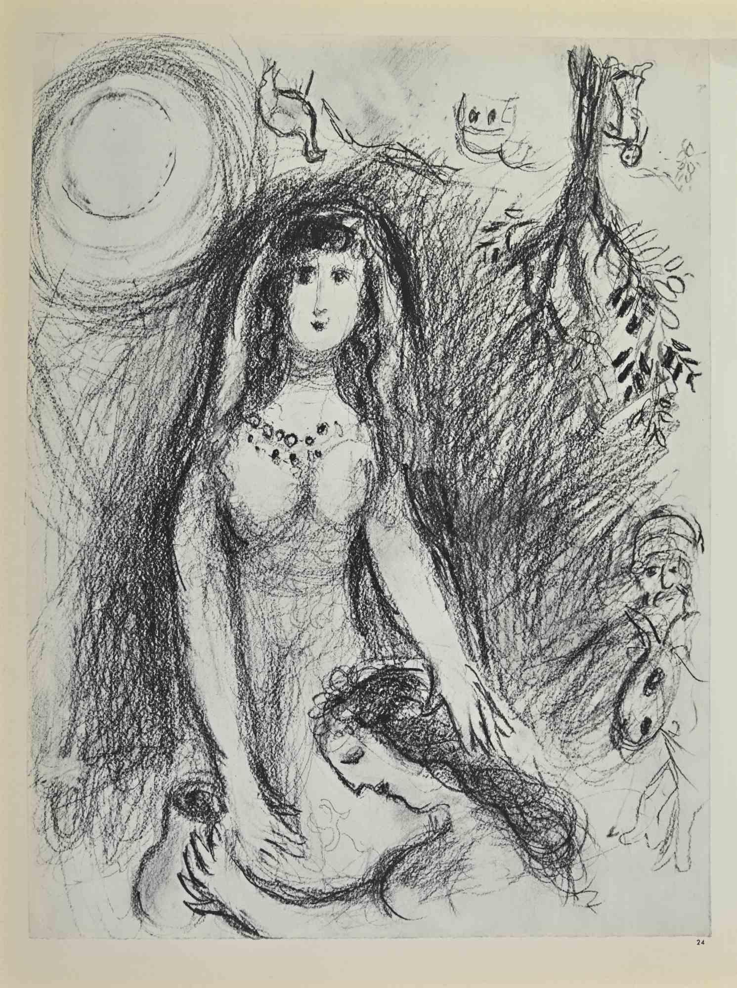 Rachel and Jacobs - Lithographie de Marc Chagall - 1960 en vente 1