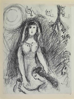 Rachel and Jacobs - Lithograph by Marc Chagall - 1960