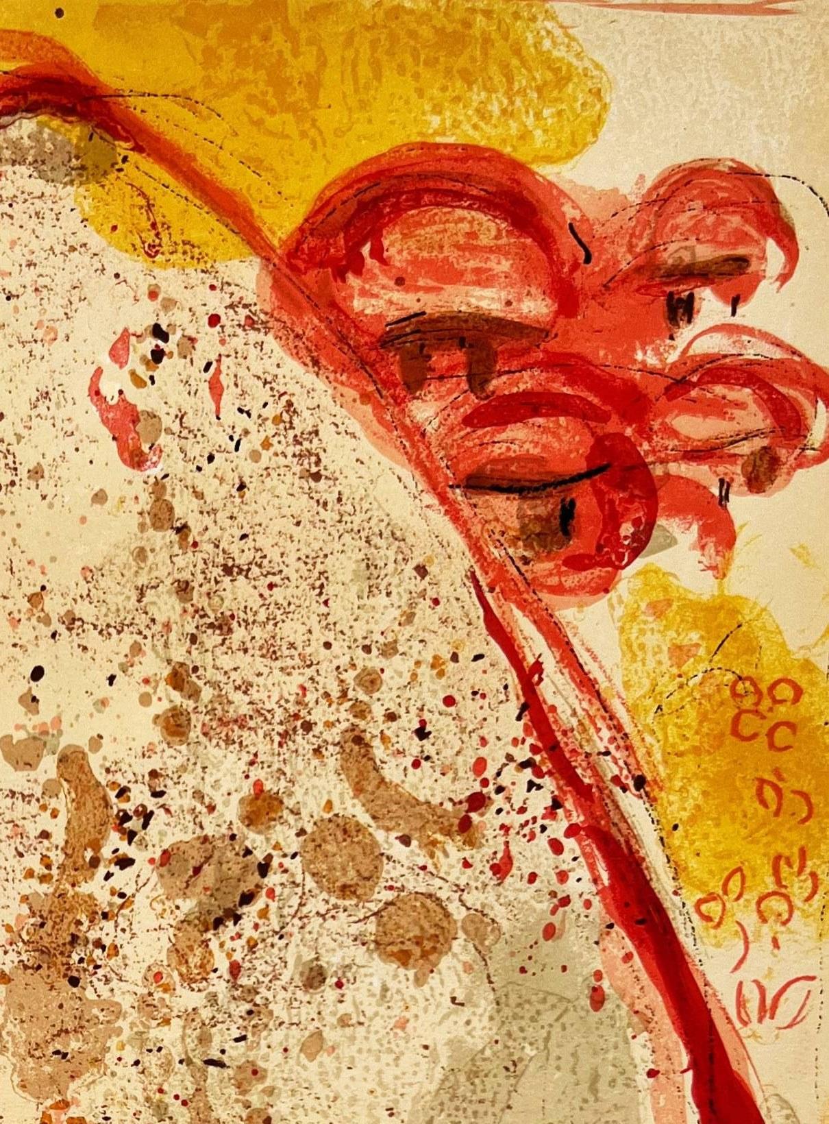 Rachel stiehlt die Bildnisse ihres Vaters (Moderne), Print, von Marc Chagall